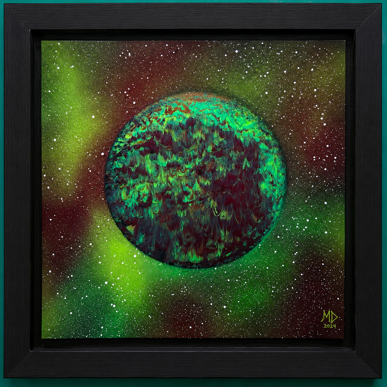 Green Nebula Planet